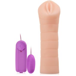 SCALA VIBRUJÍCÍ TUNEL ROZKOŠE, UMĚLÁ VAGÍNA Z KŮŽE CYBERSKIN - 73915150