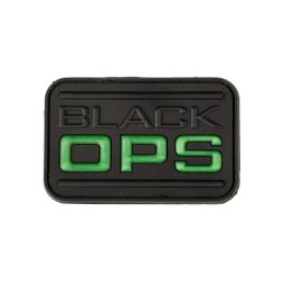 KOMBAT nášivka BLACK OPS plast VELCRO ČERNÁ