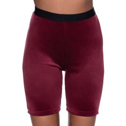 kraťasy dámské KILLSTAR - Moon Cycle Bike - BURGUNDY - KSRA003457