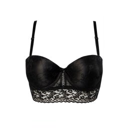 Grand Bardot Black - balkonová podprsenka 70B černá