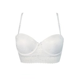 Grand Bardot Black - balkonová podprsenka 80B bílá