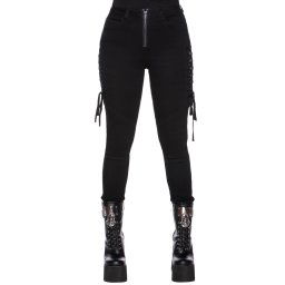kalhoty dámské KILLSTAR - Get Laced Skinny Jeans - KSRA003466