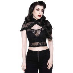 tričko dámské (top) KILLSTAR - Rena Lace Crop - KSRA003106