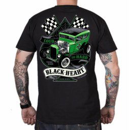tričko pánské BLACK HEART - Green Rod - 8920