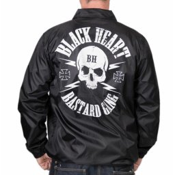 bunda pánská BLACK HEART - BASTARD SKULL - BLACK - 8192