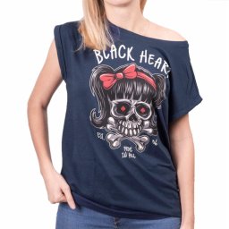 tričko dámské BLACK HEART - SANDY EXT - BLUE - 8657
