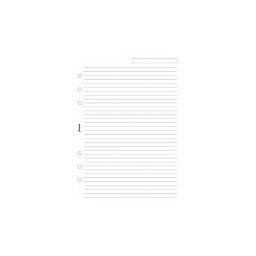 Filofax A5 linkovaný papír, bílý, 25 listů