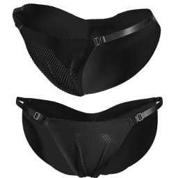 XBRA Push up tvarovací 3D kalhotky - černé - L