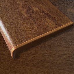 Plastový parapet RS, PVC folie - Zlatý dub 500mm