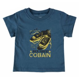 tričko dětské Nirvana - Kurt Cobain - NAVY - ROCK OFF - KCTS05TN