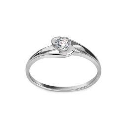 Diamantový prsten z bílého zlata 0.150 ct Crown white CSBR29A