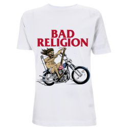 tričko pánské Bad Religion - American Jesus -White Heavy - RTBADTSWAME