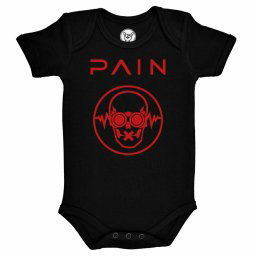 body dětské Pain - (Logo) - schwarz - rot - Metal-Kids - 340.30.8.3