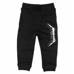 kalhoty dětské (tepláky) Metallica - (Logo) - black - white - Metal-Kids - 648.11.8.7