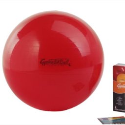 PEZZI GymBall míč, červený, krabička, 75 cm