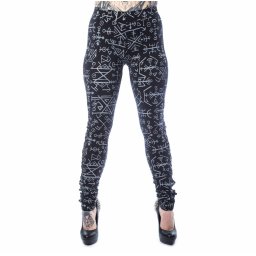 kalhoty dámské (legíny) HEARTLESS - KEPLER - BLACK - POI1021