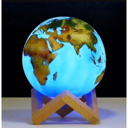 Zeměkoule 3d - dotyková svítící USB globus LAMPA