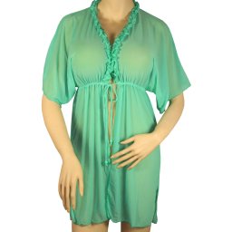 Mare kaftan šaty na pláž S761 XXL zelená