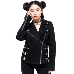 bunda dámská KILLSTAR - Endless Sleep Biker - BLACK - KSRA003470