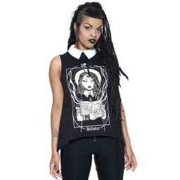 tílko dámské KILLSTAR - Moonspell Collar - BLACK - KSRA003627