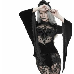 tričko dámské s dlouhým rukávem DEVIL FASHION - ETT022