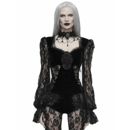tričko dámské s dlouhým rukávem DEVIL FASHION - ETT023