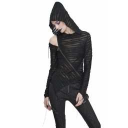 tričko dámské s dlouhým rukávem DEVIL FASHION - TT147