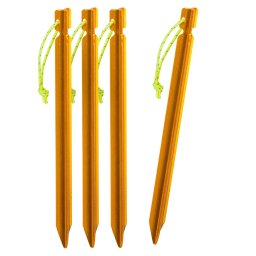 Helikon-Tex kolík hliníkový 4ks ORANŽOVÝ