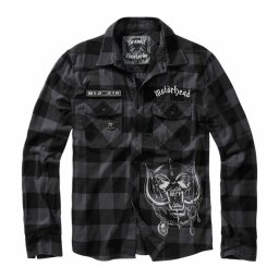košile pánská BRANDIT - Motörhead - Checkshirt - 61005-black/grey Gingham
