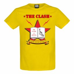 tričko pánské THE CLASH - KNOW YOUR RIGHTS - YELLOW RAVEN - AMPLIFIED - ZAV210H16_YR