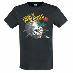 tričko pánské Guns N' Roses - NEEDLE SKULL - CHARCOAL - AMPLIFIED - ZAV210H33_CC