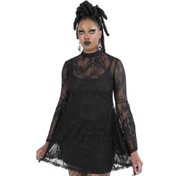 šaty dámské KILLSTAR - Alana Lace - Black - KSRA003308