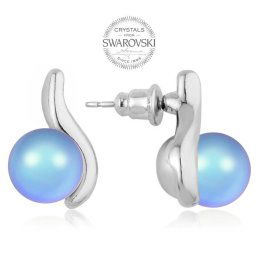 Lafira náušnice Light blue perla 3104
