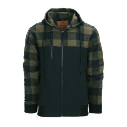 Mikina LUMBERSHELL ZELENO/ČERNÁ vel. L