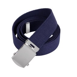 ROTHCO opasek s chromovou sponou 135 cm MODRÝ