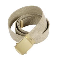 ROTHCO opasek se zlatou sponou 110 cm KHAKI