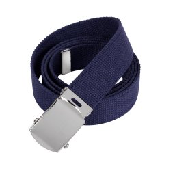 ROTHCO opasek s chromovou sponou 110 cm MODRÝ