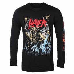 tričko pánské s dlouhým rukávem Slayer - Airbrush Demon - Black - ROCK OFF - SLAYLST73MB