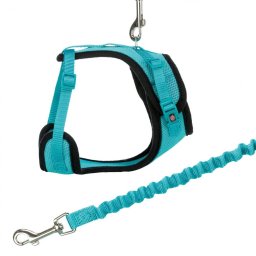 Y-postroj síťovaný s elastickým vodítkem pro kočky M-XL 39-60 cm Barva: tykrysová