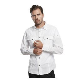 košile pánská BRANDIT - Men Shirt Slim Weiss - 4005/7