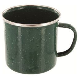 HIGHLANDER hrnek plechový smaltovaný 350 ml ZELENÝ