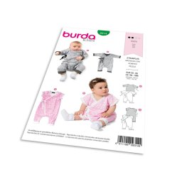Střih Burda 9314 - Dětské zavinovací bodýčko