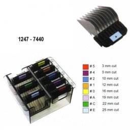 Přídavné kovové hřebeny WAHL 1247-7440 Set