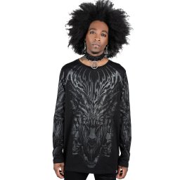 tričko unisex s dlouhým rukávem KILLSTAR - Untamed - Black - KSRA003802