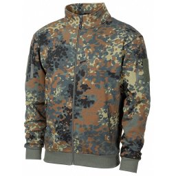 Mikina za zip TACTICAL maskáčová FLECKTARN vel. S