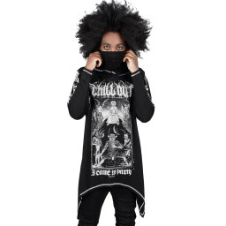 mikina unisex KILLSTAR - Chill Out Drape - Black - KSRA003714