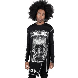 tričko unisex s dlouhým rukávem KILLSTAR - Chill Out Drape - Black - KSRA003715
