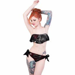 plavky dámské SPIRAL - DRAGON ROSE - Black - 114T055G662
