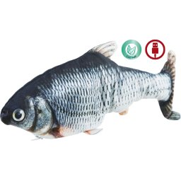 Interaktivní mrskající se ryba na suchu 28 cm - hračka pro kočky