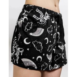 kraťasy dámské (pyžamo) KILLSTAR - Moonbow - Black - KSRA004186